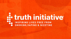 Orange graphic that says