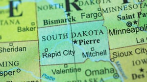 map of South Dakota